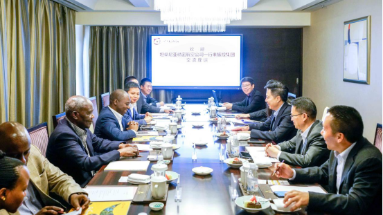 坦桑尼亚驻华参赞一行到银娱优越会集团交流座谈